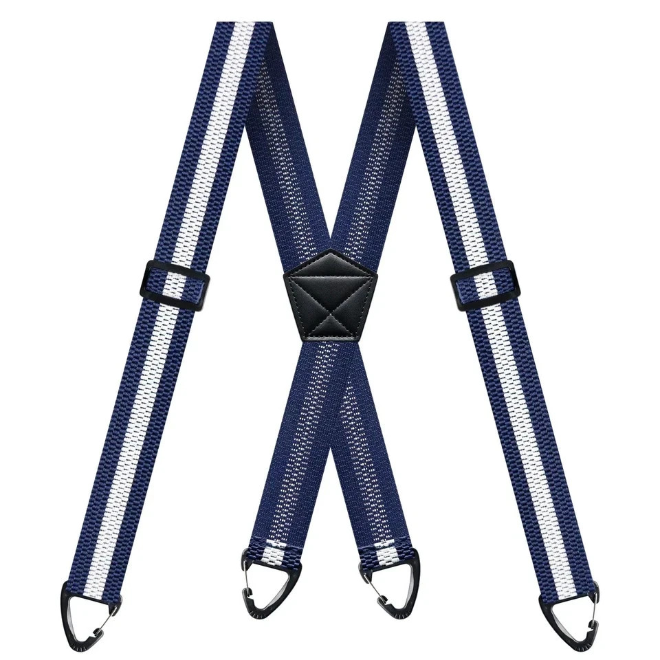 Suspenders for Men Heavy Duty, X Shape Back Hidden Suspender 1.5″ Under Clothing