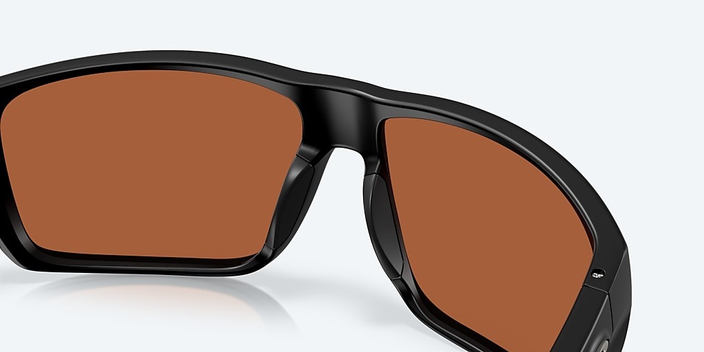 Costa Del Mar Fly Line Matte Black/Green Mirror 580P Polarized Men’s Sunglasses