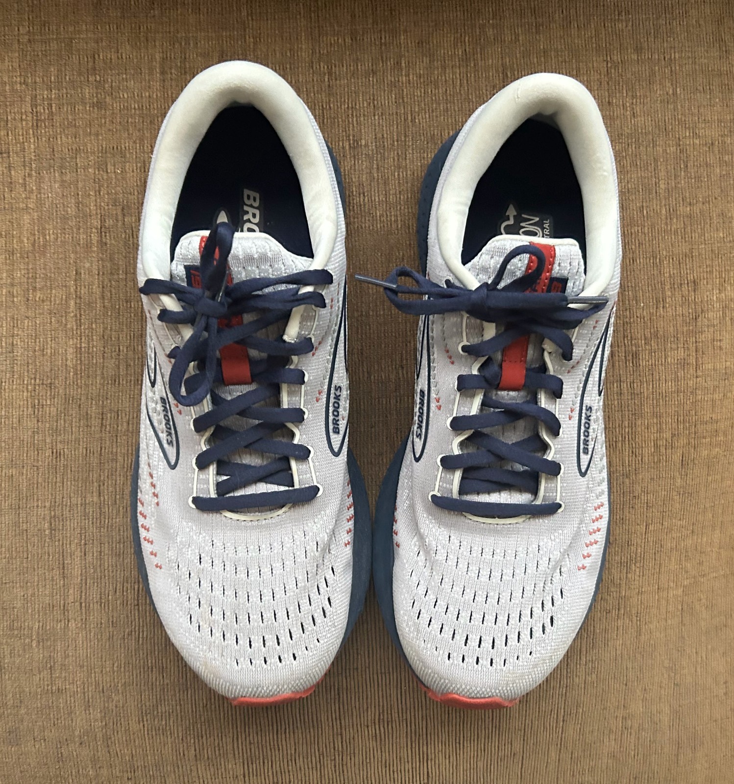 Brooks Glycerin 19 Mens Size 11 Medium/D Grey And Blue Cushion Neutral Shoes