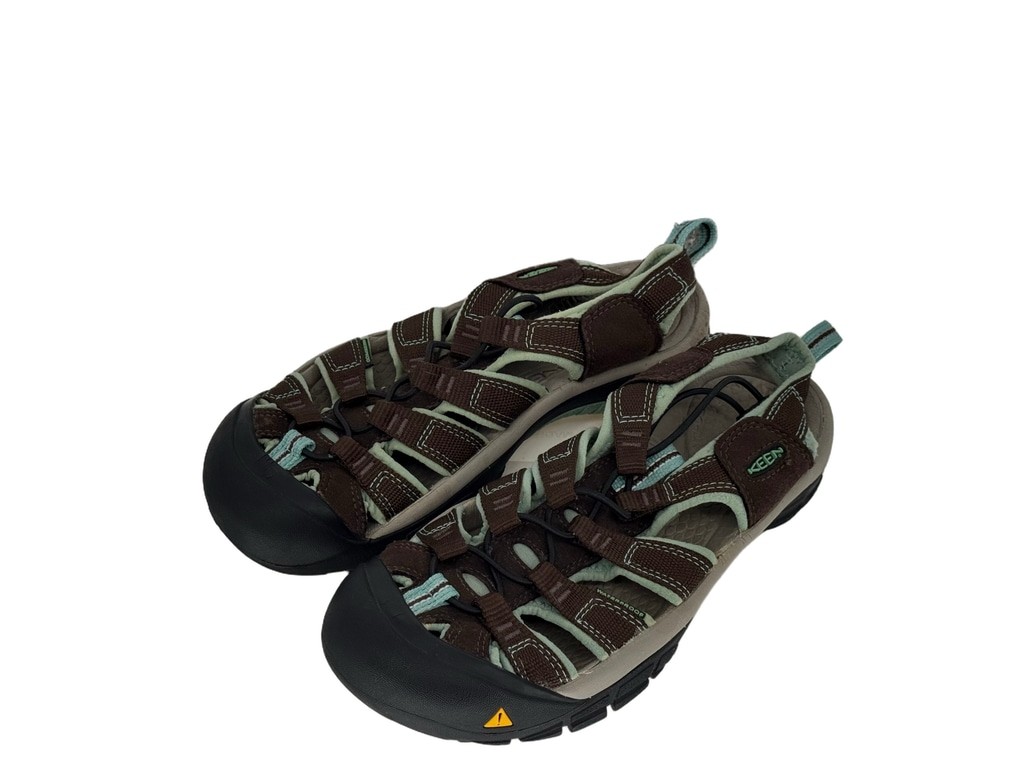 Women’s KEEN Waterproof Sandals Size 8 (38 EU) Brown and Light Blue