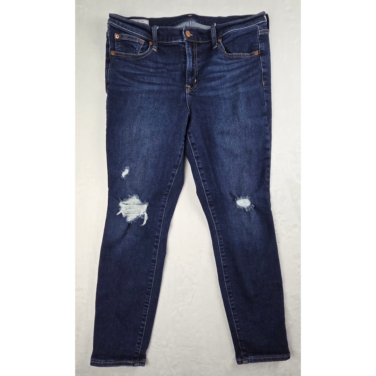 Gap Jeans Women 32/14R Blue True Skinny Mid Rise Excellent
