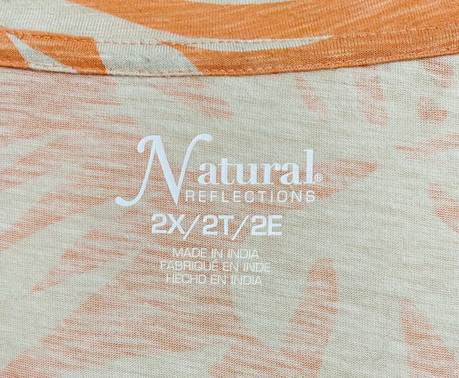 Natural Reflections Top Plus Size 2X Peach and Tan Color from Bass Pro Shop