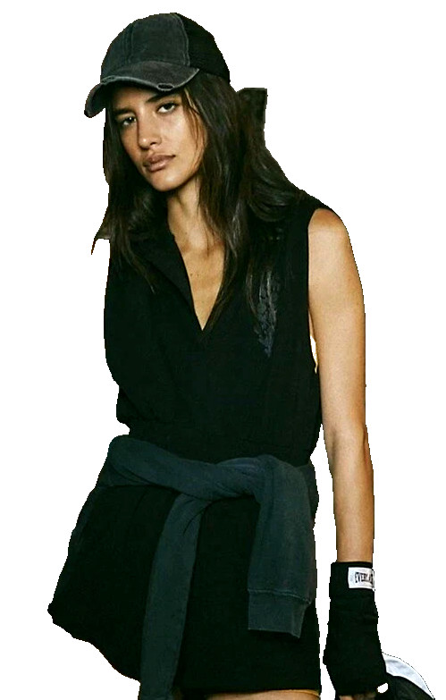 FP Movement x Everlast Terry Playsuit Women’s S Black NWOT