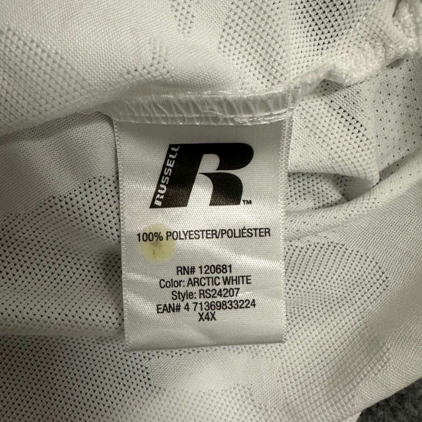 Russell Athletic Sleeveless Shirt Mens Size M White Camo Dri-Power 360 Training
