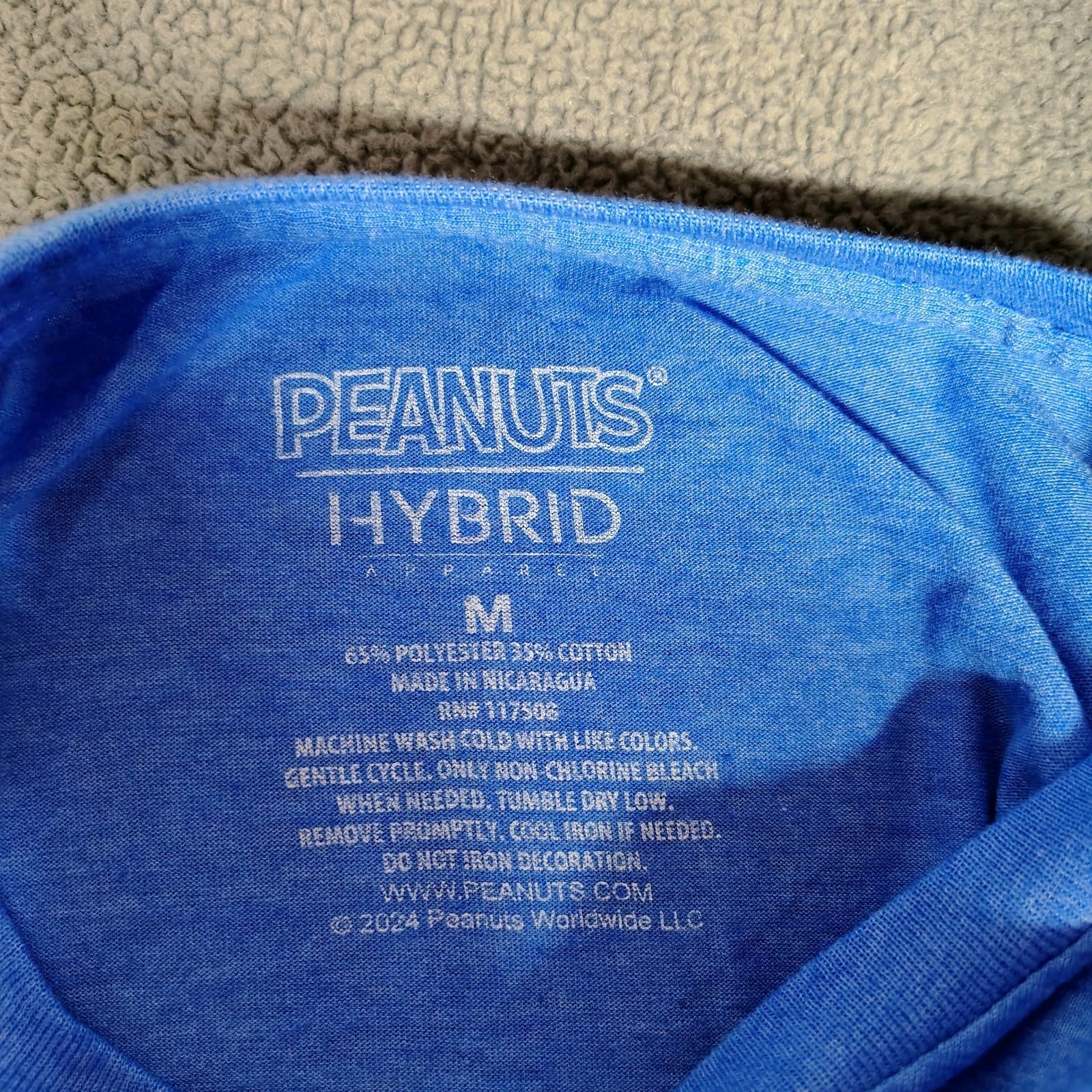 Peanuts Hybrid Snoopy & Woodstock Fourth Of July Crew Neck T-Shirt Size M