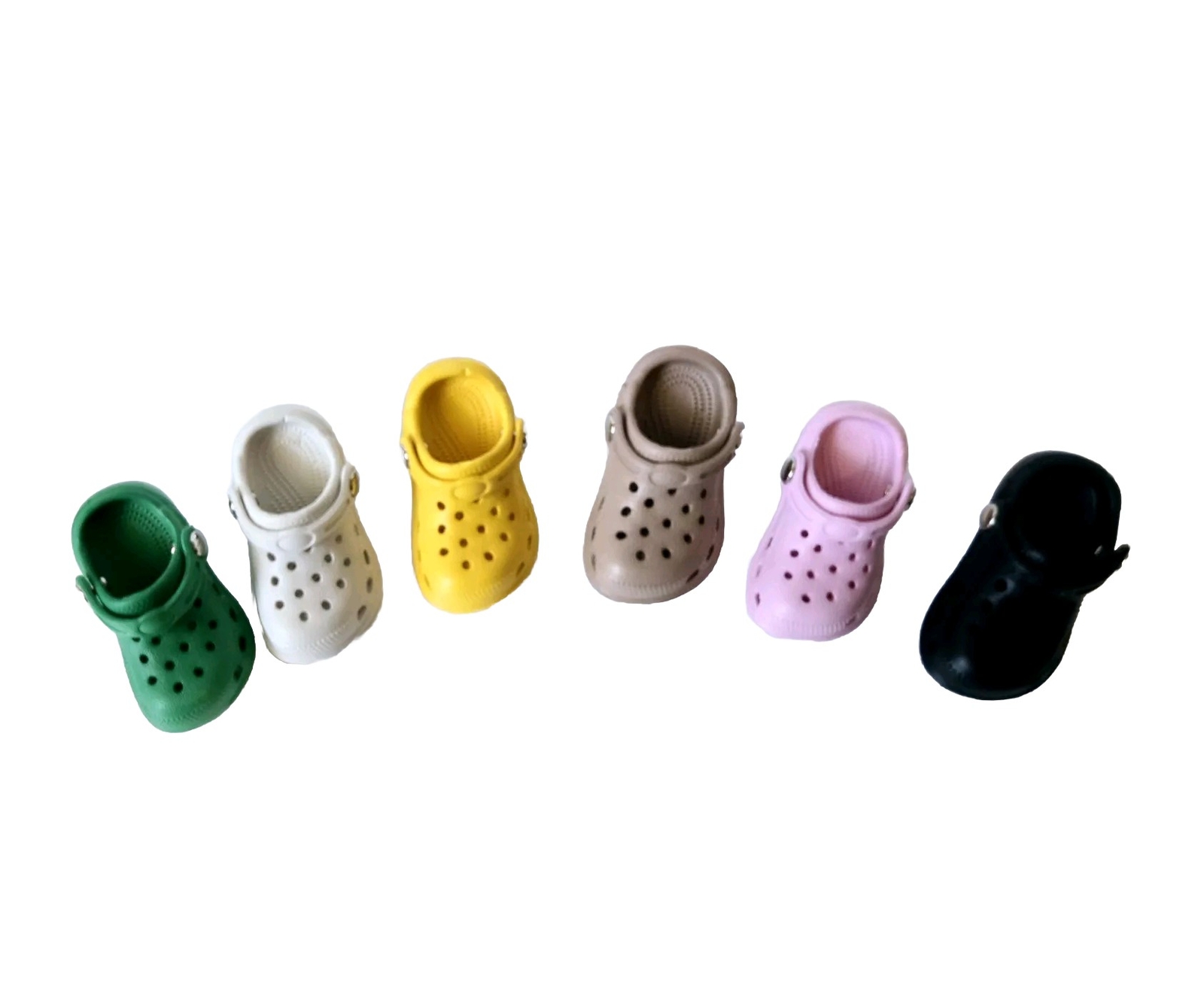 Croc Shoe Charm Keychain 6PC Shoe Decorations 3D Cute Mini Accessories for Crocs