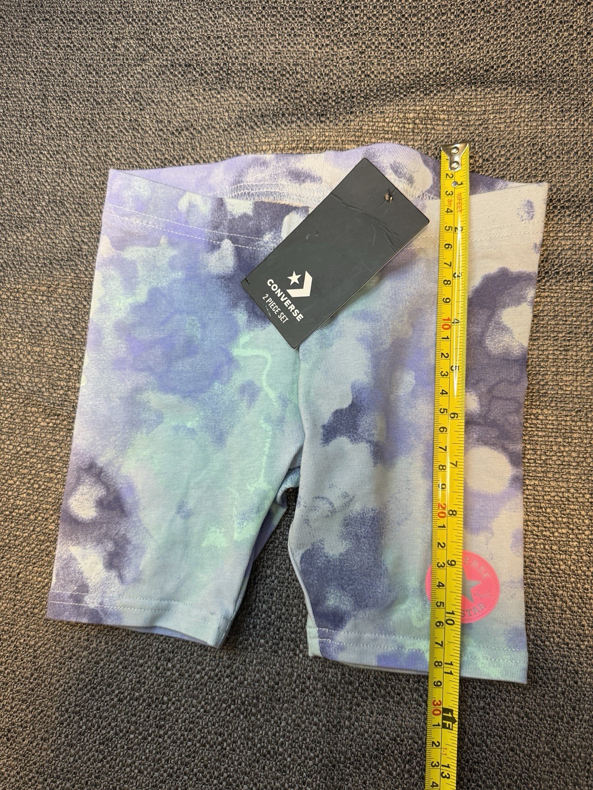 Converse Floral Chuck Patch Tank Top & Bike Short Set 2 Piece Girls Size 5 NWT