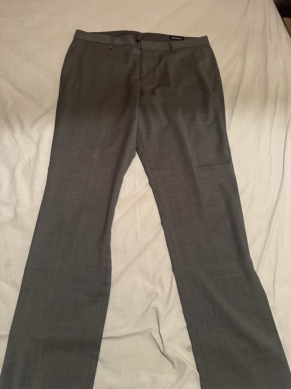BONOBOS Dark Gray Slim Fit Dress Pants