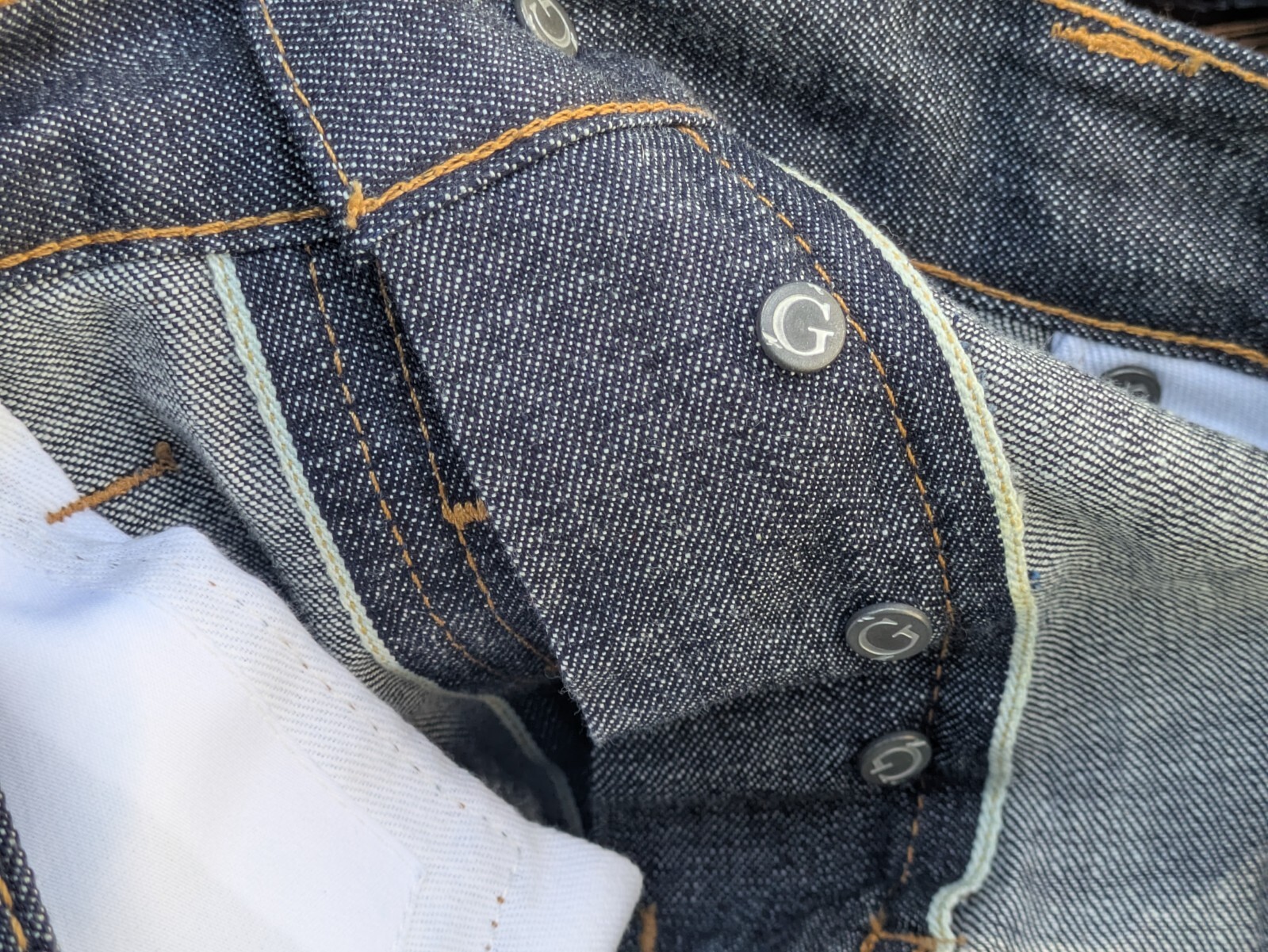 Mens Gustin #37 9oz Light Japan Selvedge Denim Cropped Slim Jeans 34×22.75 Raw