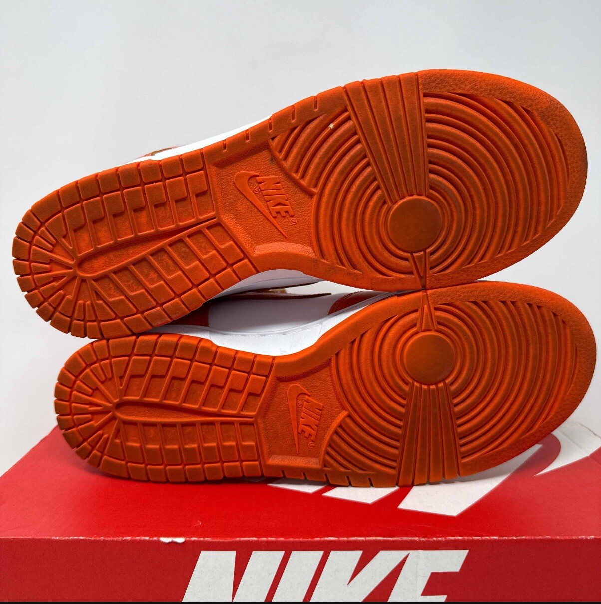 Nike Dunk High SP Syracuse 2021 DD1399 101 White/Orange Blaze Size 9