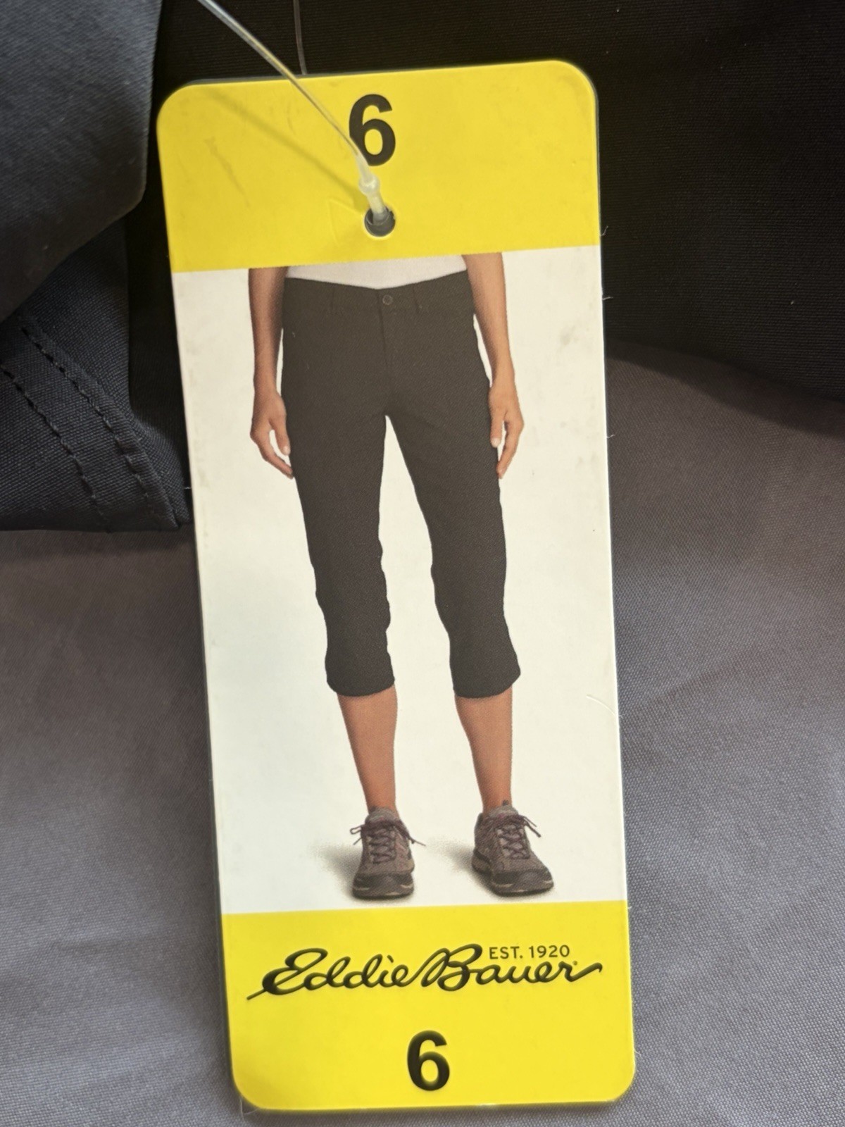 Eddie Bauer Rainier Capri Pants Women’s 6 Black Stretch UV Pockets