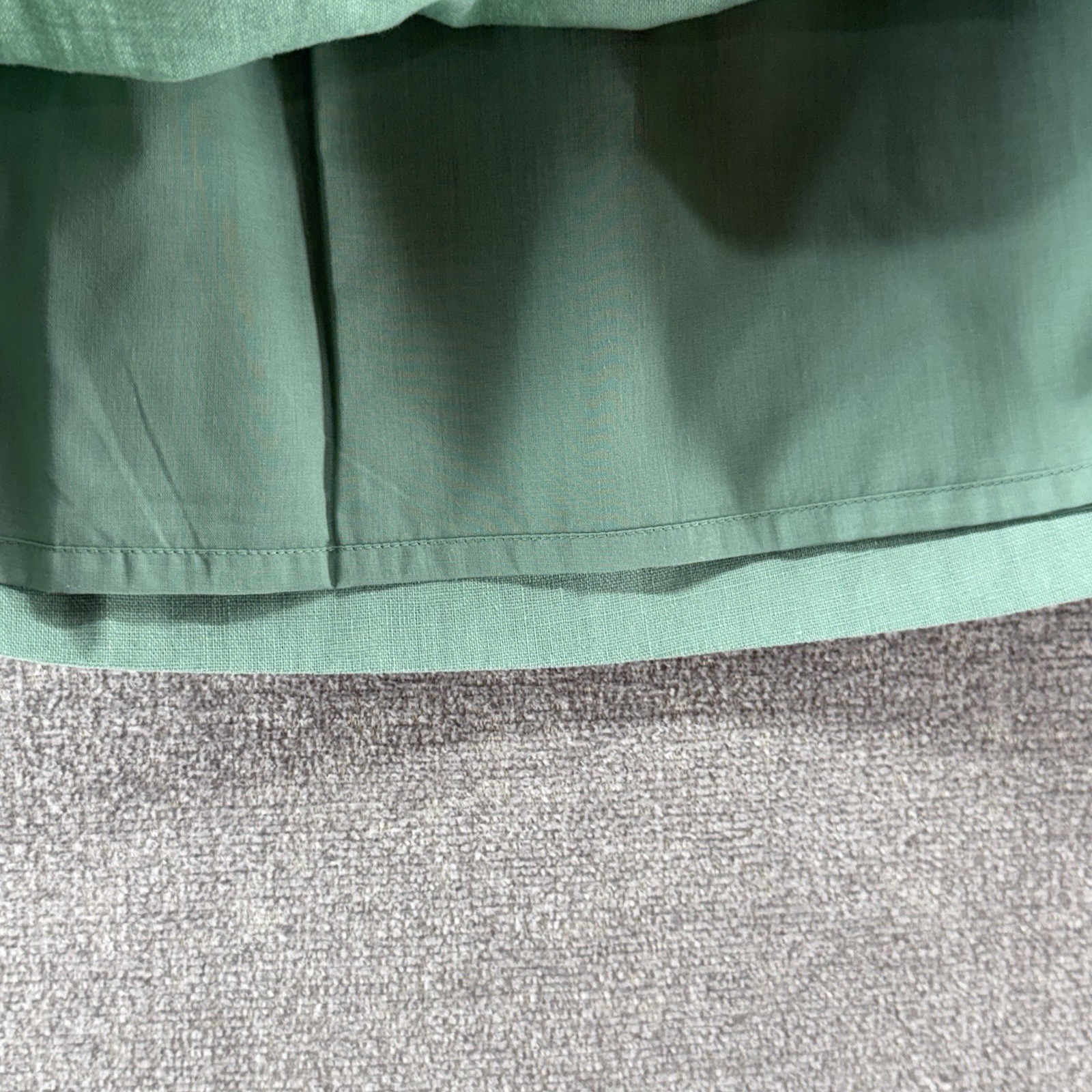 J Crew Linen Skirt Women Size 12 Green Lined Casual Elastic Waist NEW $79