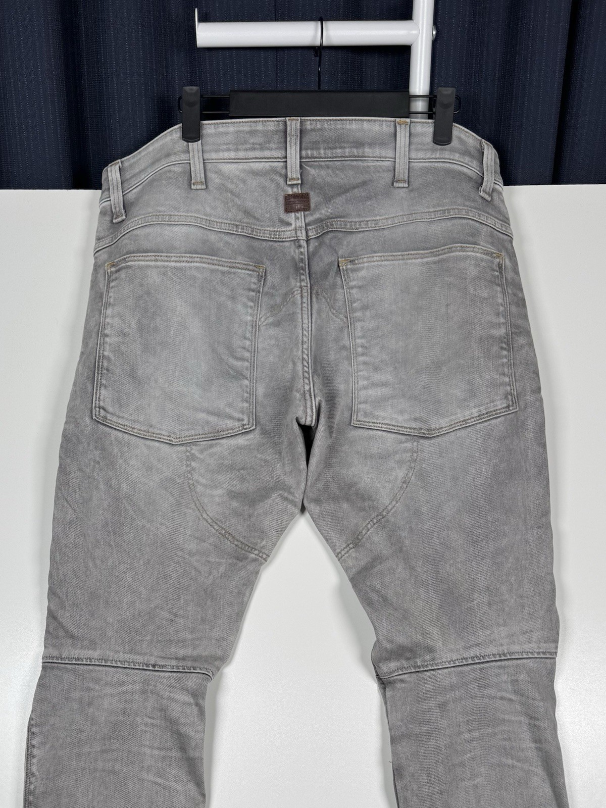 G-Star RAW 5620 3D Zip Knee Super Slim Gray Jeans Men’s 34×30