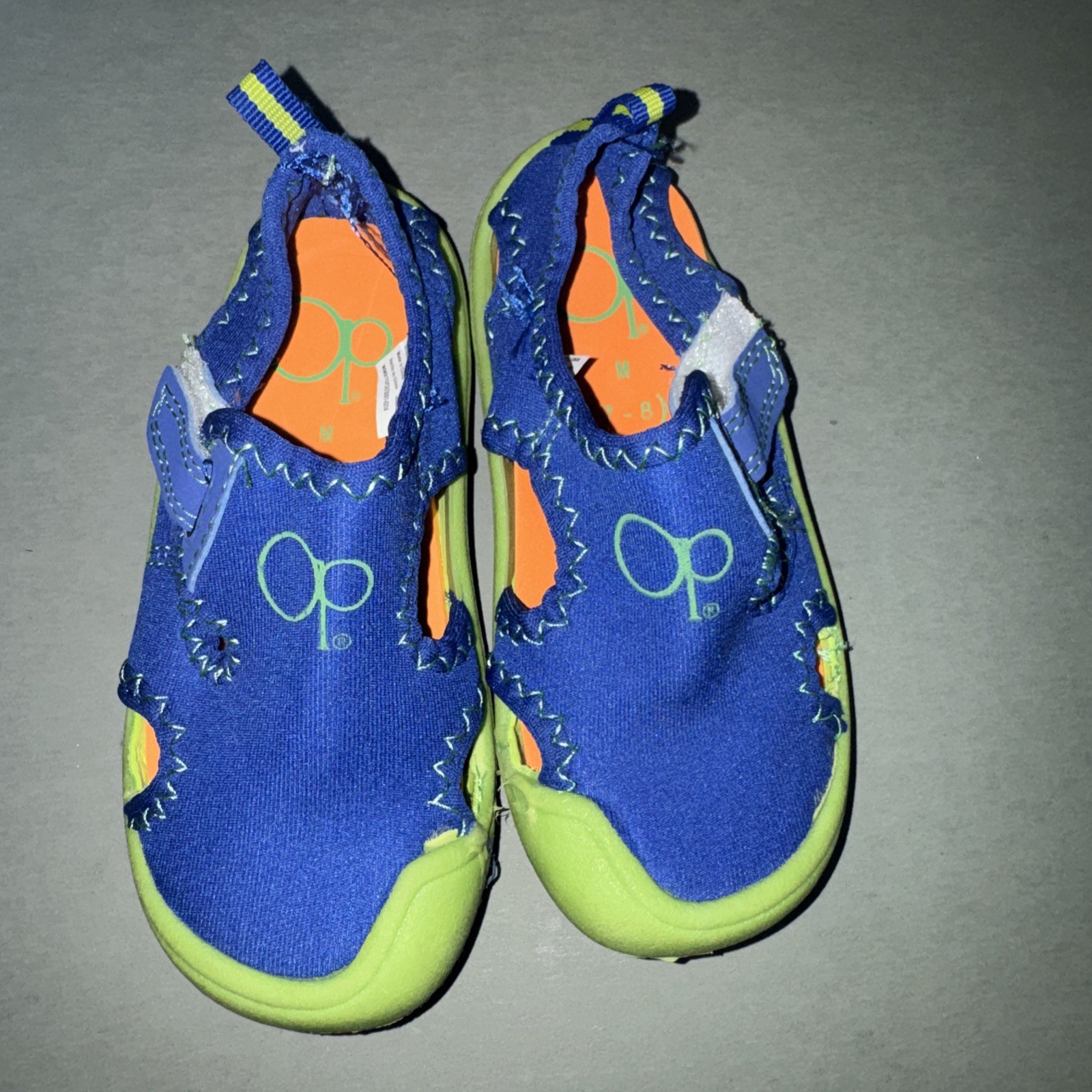 OP Ocean Pacific Toddler Boys Water Shoes Sport Sandal Blue Green Size 7/8