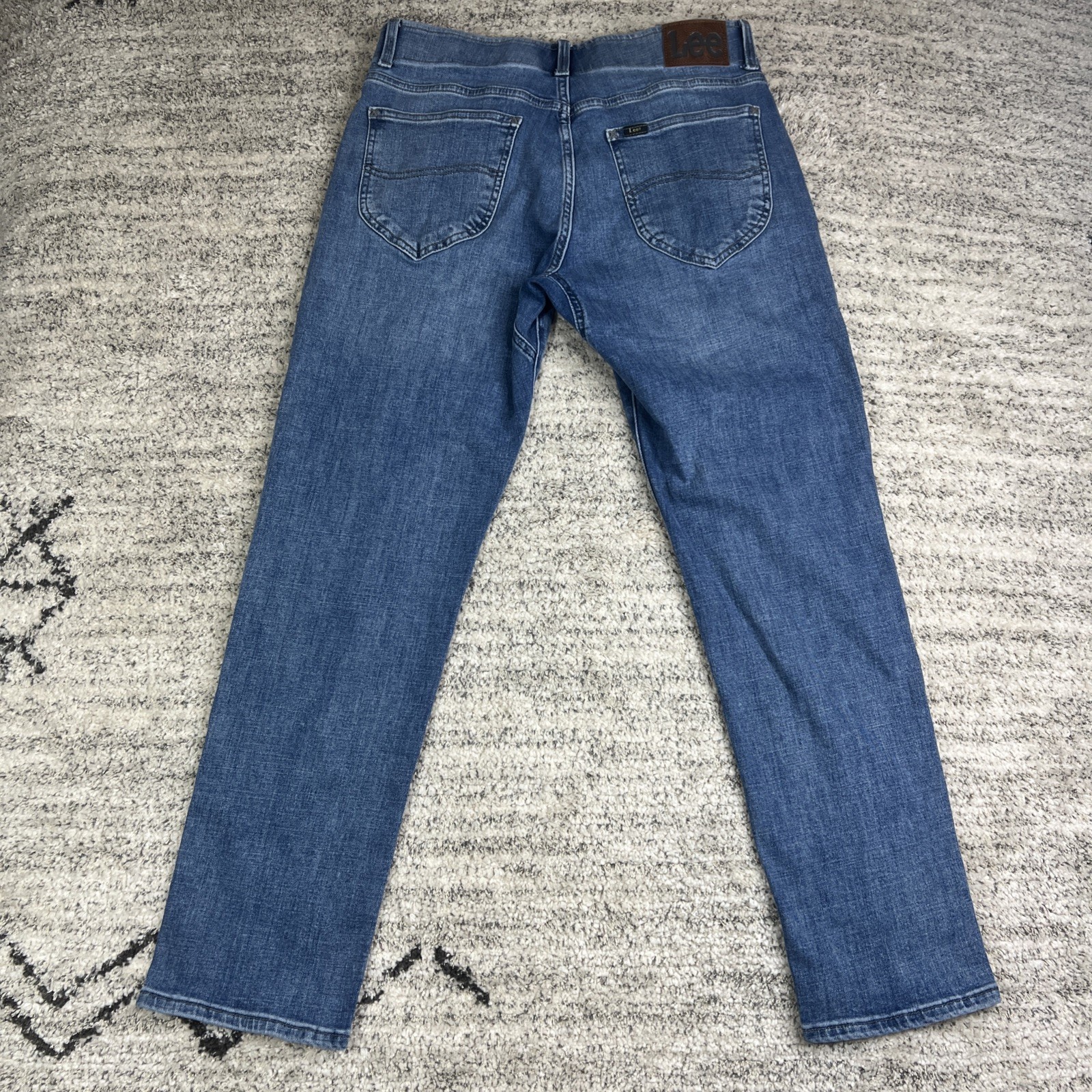 Lee Extreme Motion Jeans 34×30* Men’s Blue Denim Cotton Straight Fit Tapered Leg