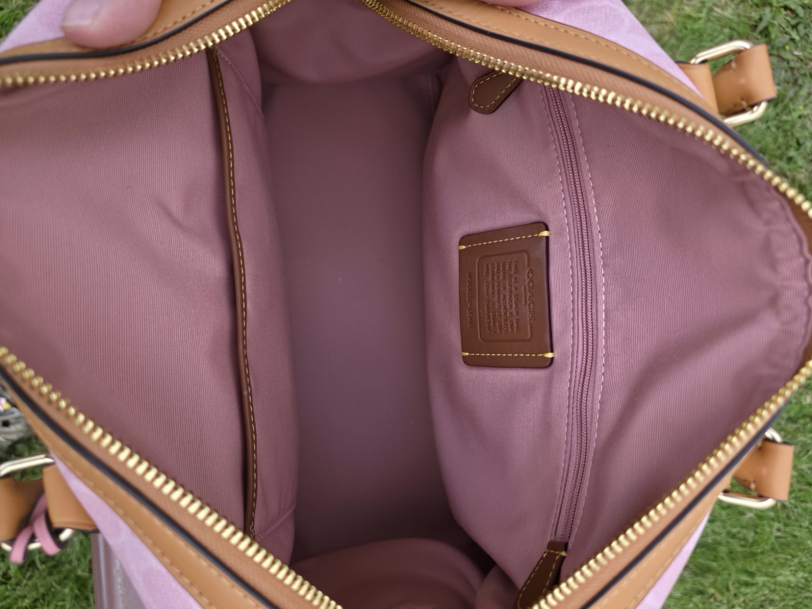 Coach Large Powder Pink Rowan Satchel Bag