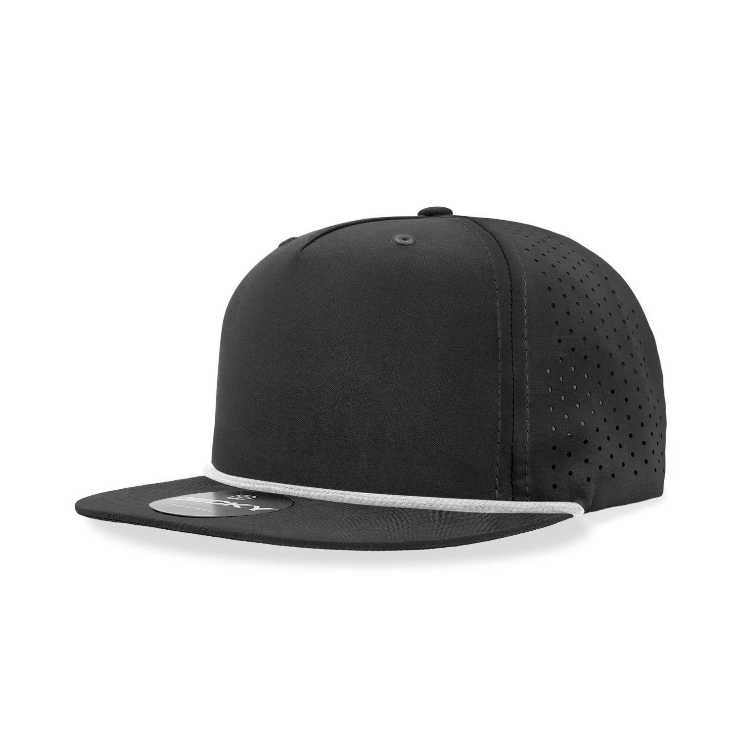 2/3/5/10 Pack Of Decky Unisex 5 Panel Perforated Performance Rope Hat – 6226