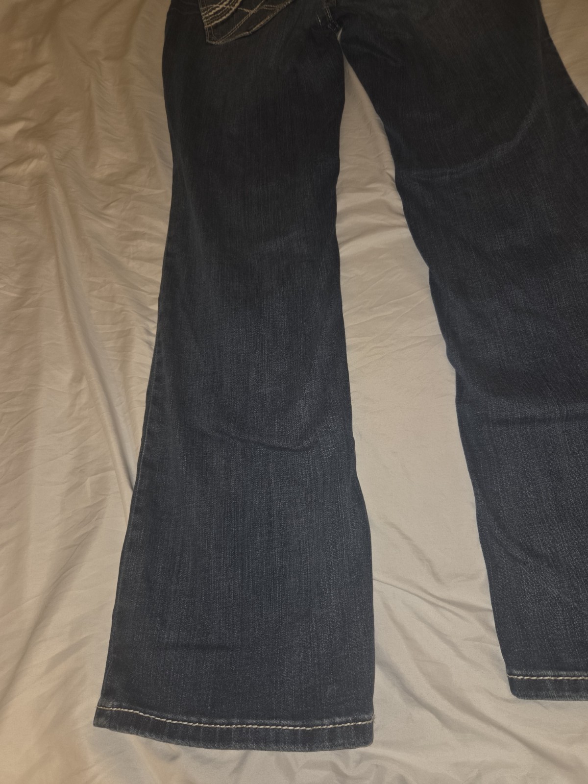 Ariat REAL Denim Womens 32×32 Mid Rise Bootcut Jeans Rainstorm Whipstitch 31R