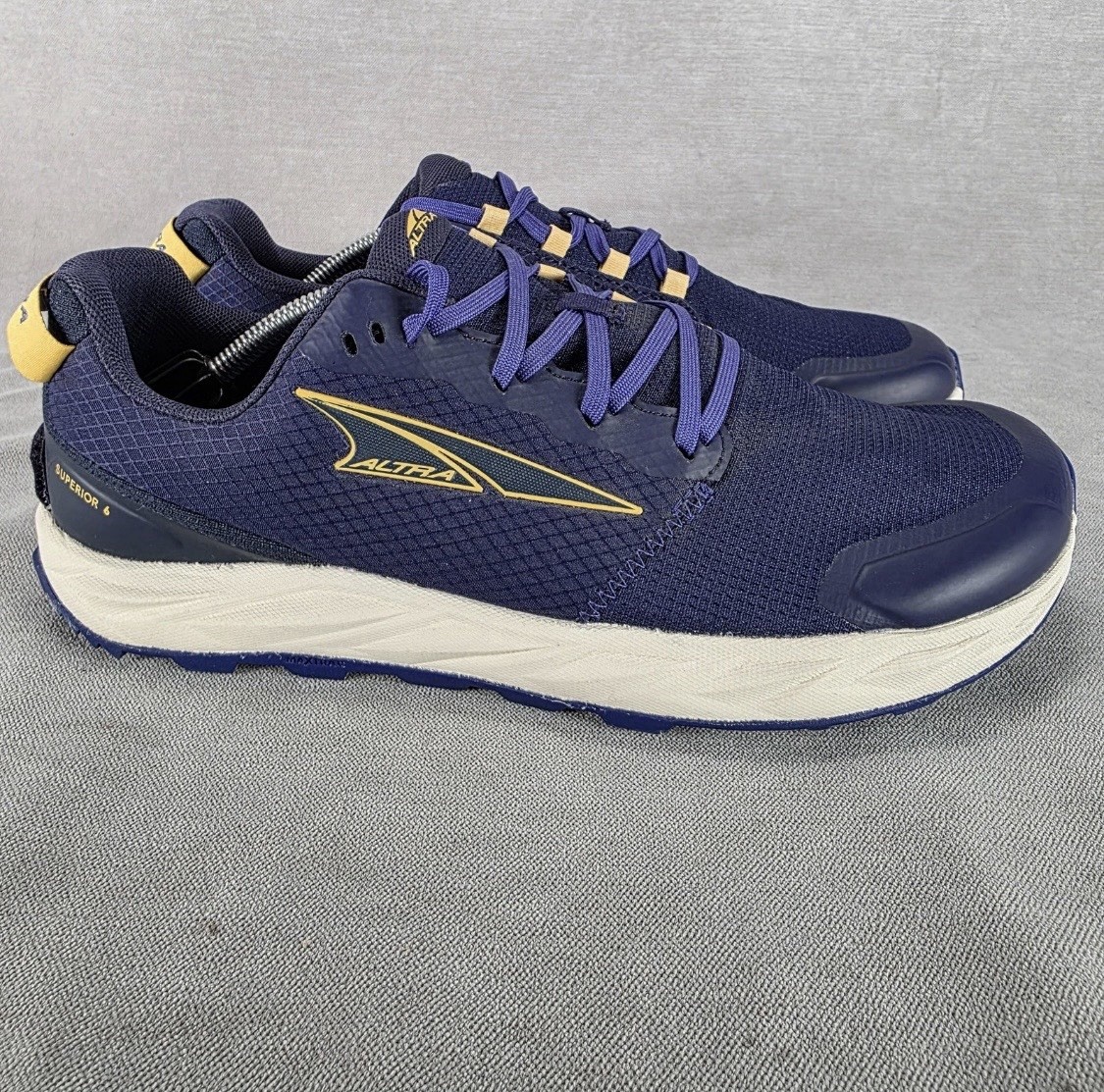 Altra Superior 6 Trail Running Shoes Womens Size 9 Blue Yellow AL0A82CM252