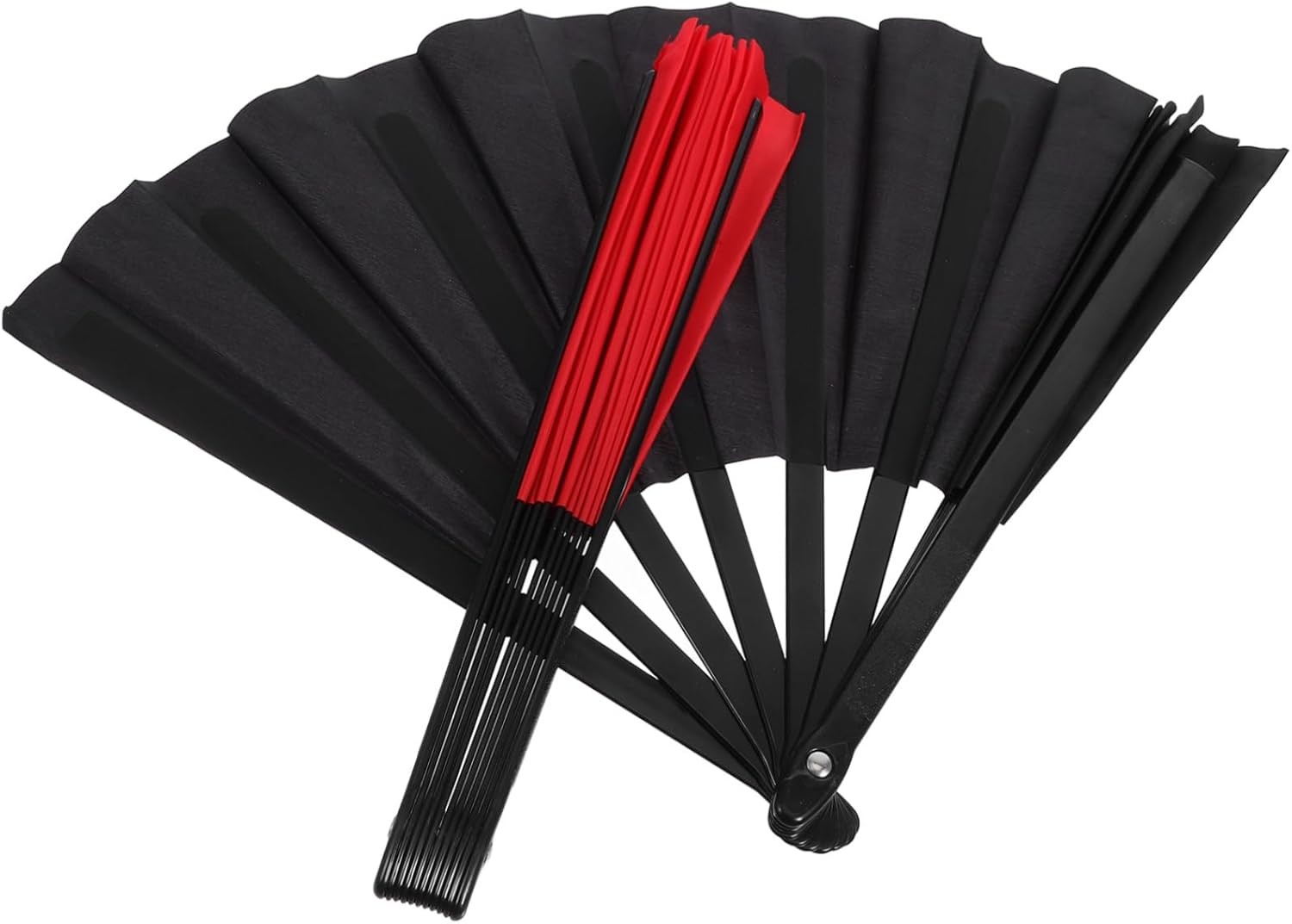 2pcs Asian Folding Hand Fans Bamboo Silk Style Wedding Party Favors Church Gift