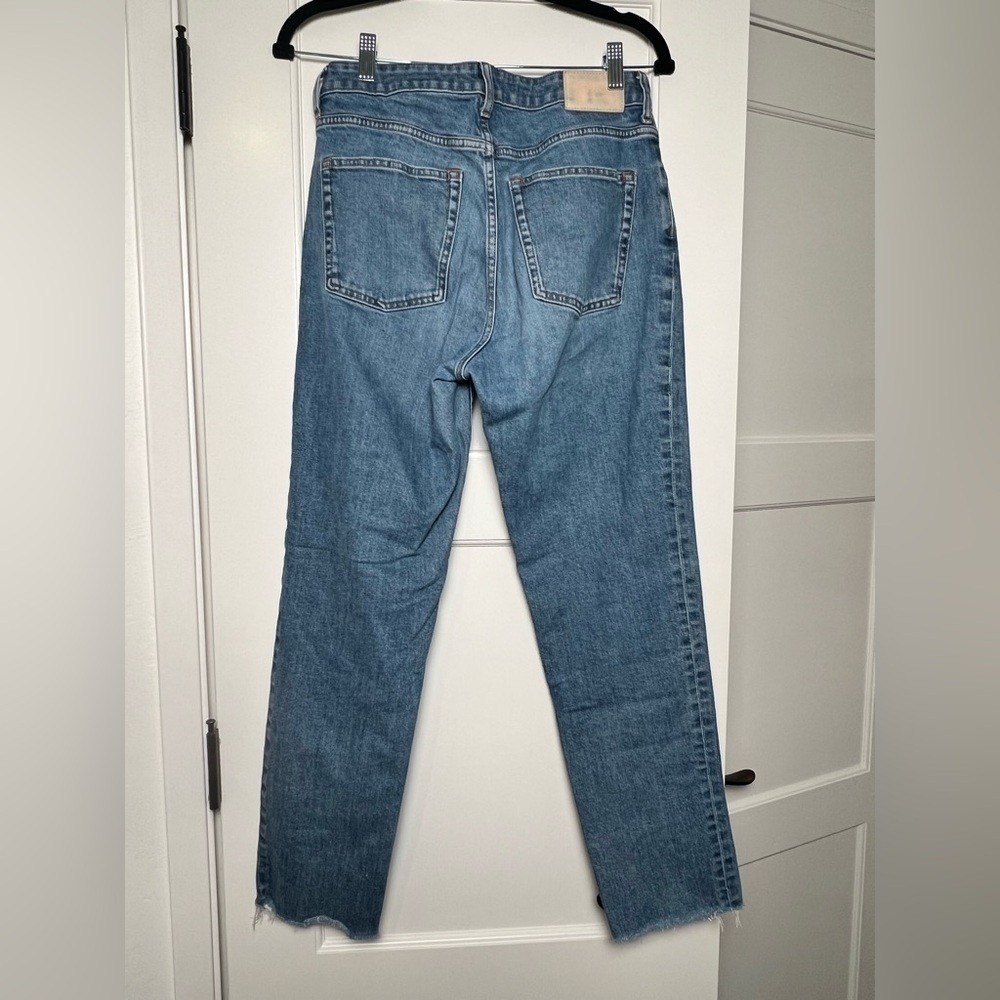 Everlane The Curvy Cheeky Raw Hem Crop Denim (28)