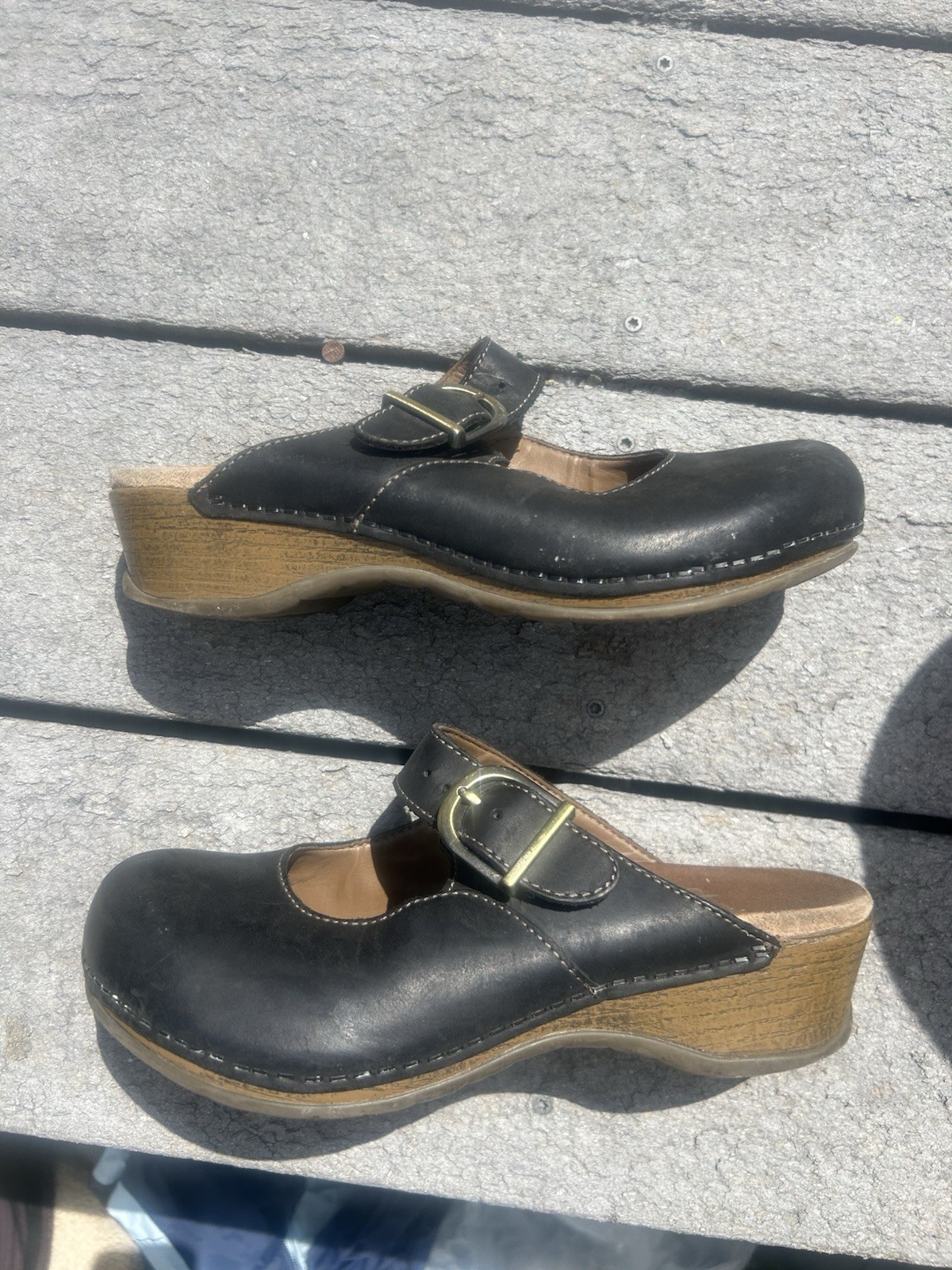 Dansko Women’s Mary Jane Slip On Mule Clog Brown EU 36 US 6