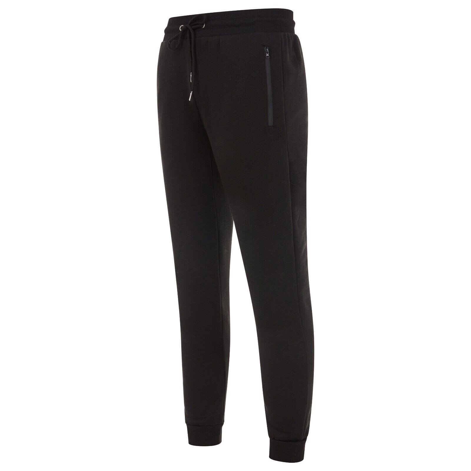 Men’s Fleece Lined Slim Fit Casual Tech Jogger Sweatpants W Zipper Pockets S-3XL