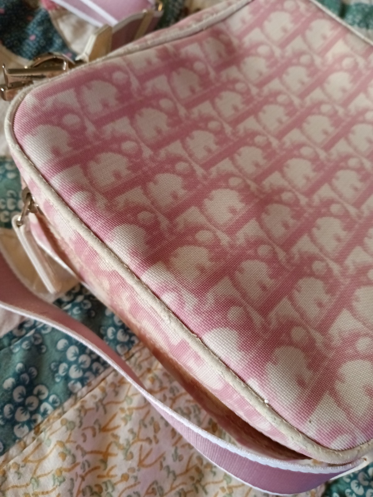 Christian Dior Diorissimo Girly Trotter Messenger Bag Pink