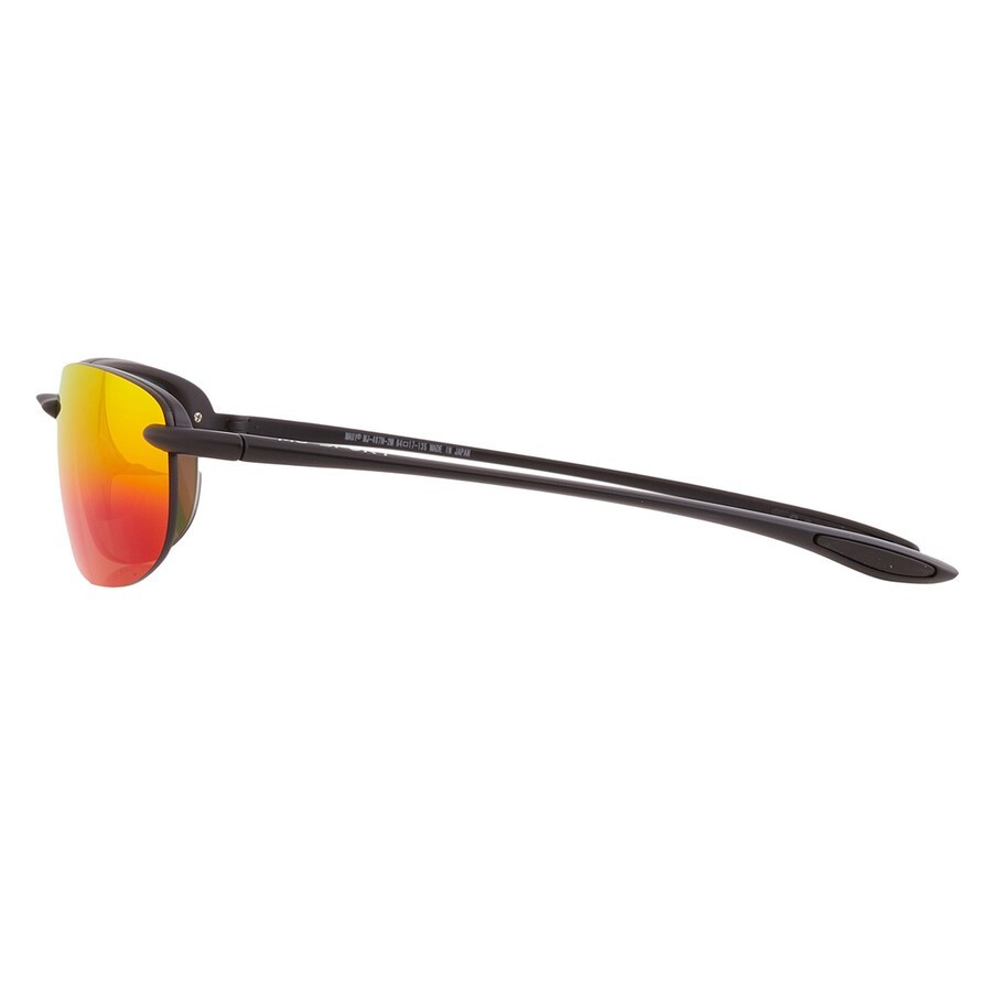 Maui Jim Ho’okipa Universal Fit Black / Hawaii Lava Polarized Lens RM407N-2M NEW