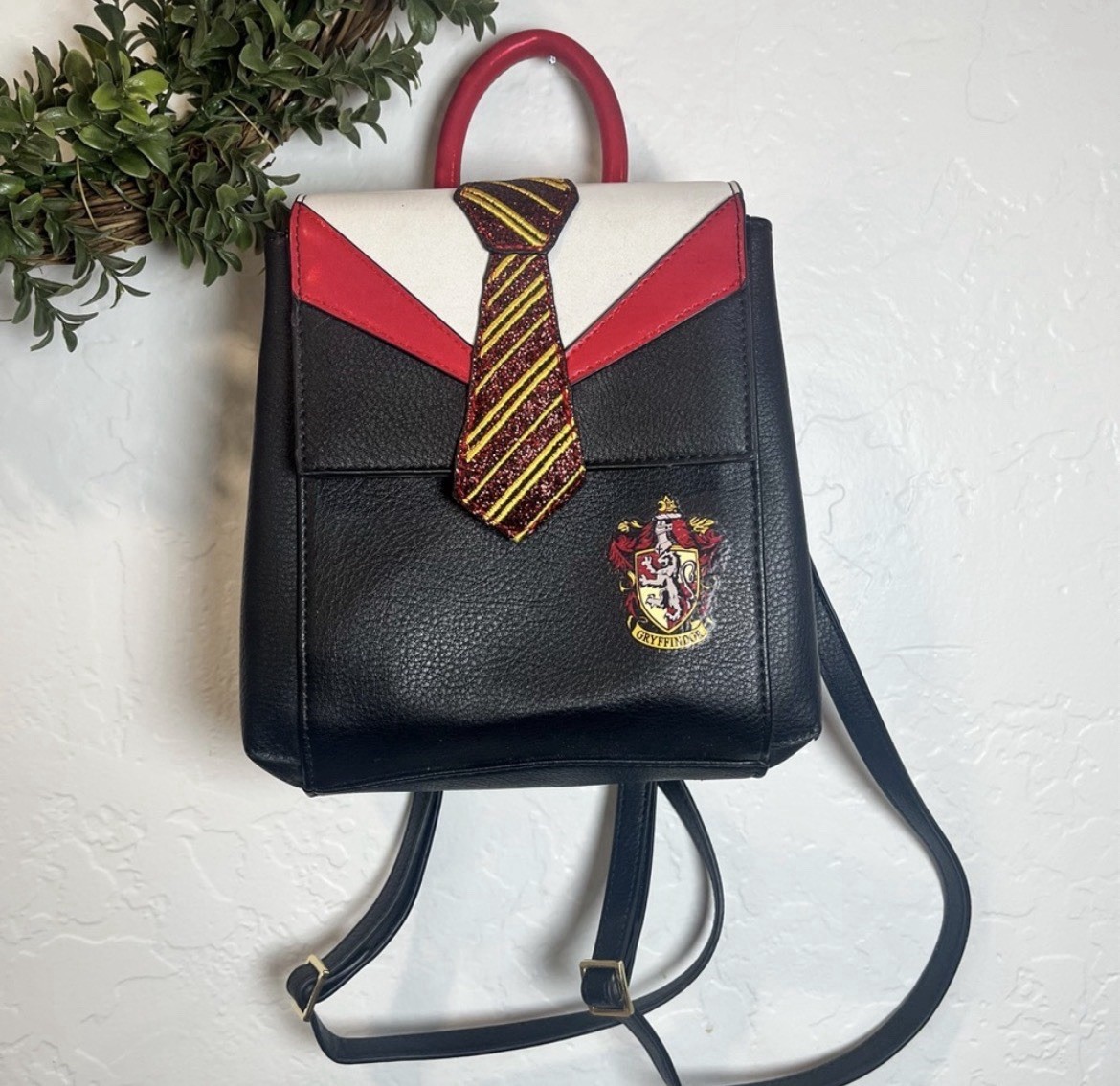Danielle Nicole Harry Potter Gryffindor Uniform Mini Backpack Bag EUC Black Red
