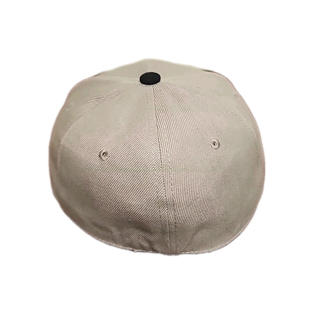 Premium Fitted Flat Bill Baseball Hat Blank Solid Color Structured Cap All Sizes