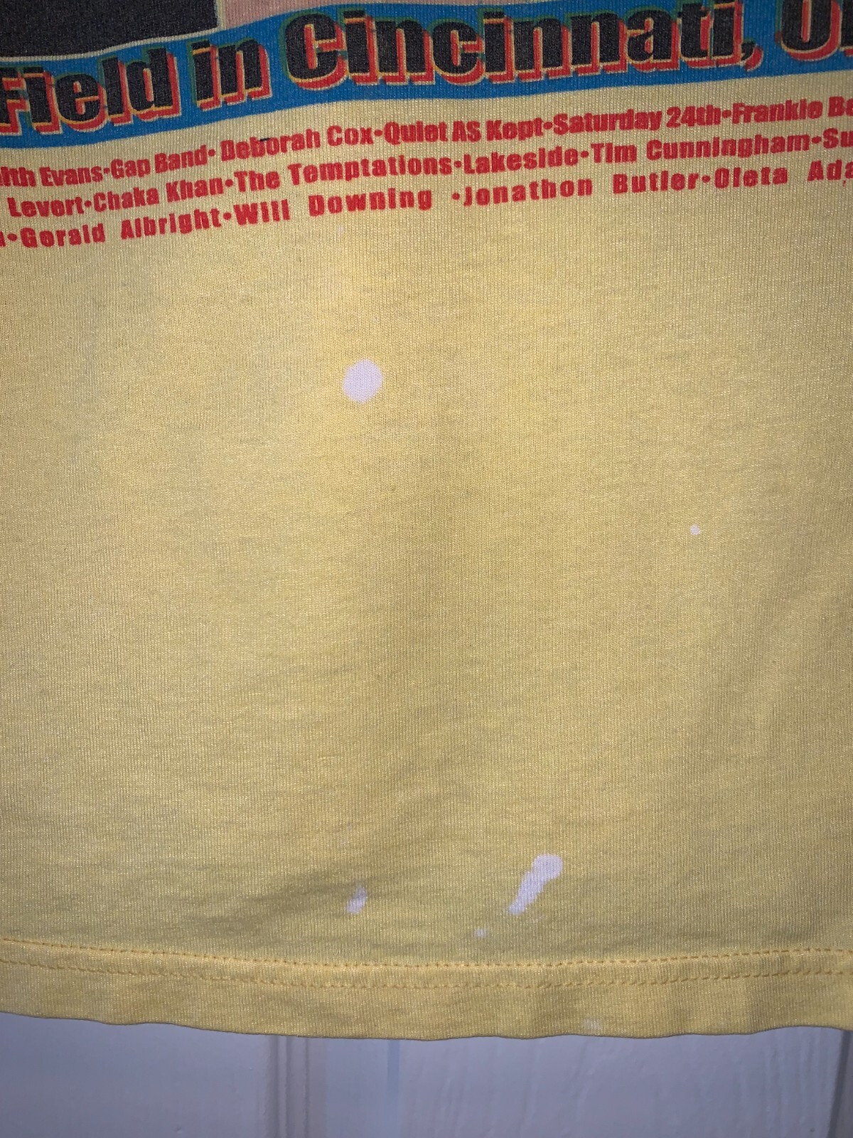 VINTAGE 1999 R. KELLY DRU HILL FAITH EVANS SHIRT SIZE XL CHEST 25″ LENGTH 29″