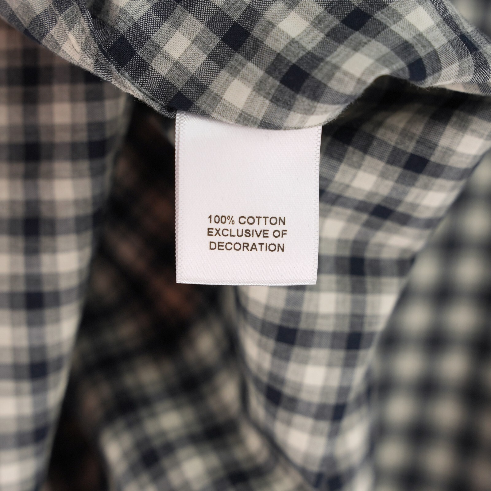 Cremieux Men’s Long Sleeve Shirt XL Gray Navy Check 100% Cotton NWT $79.50
