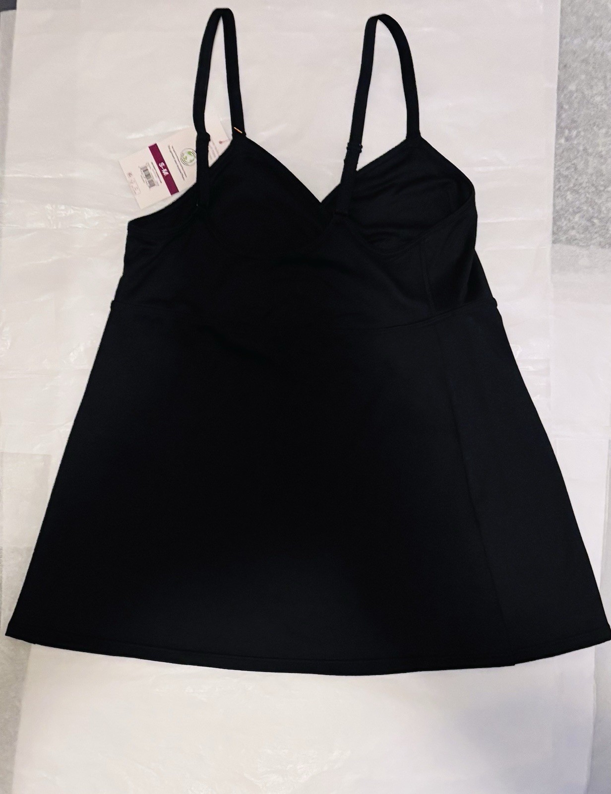 Joyspun Maternity Nursing Camisole Tank Black S-M Stretch Adjustable Straps