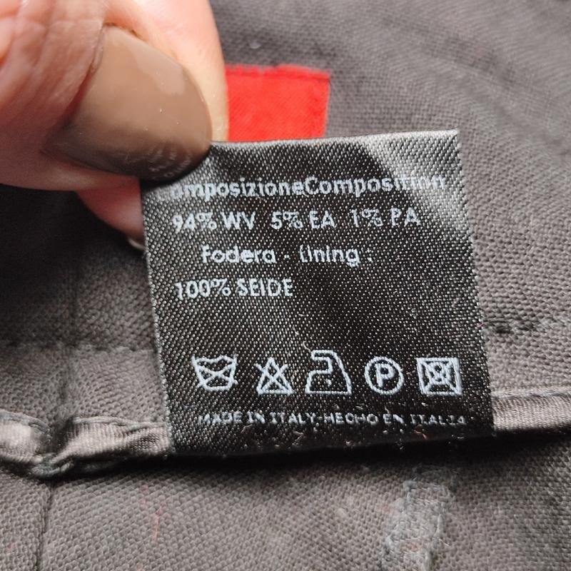 Women Brioni trousers black wool 38 / M / 46