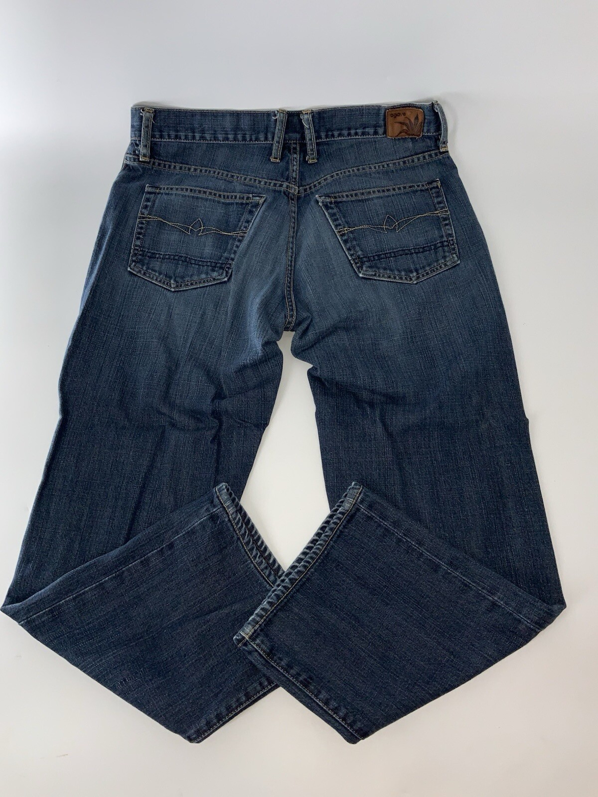 Agave Copper Waterman Jeans Men 32×28 Blue Dark Relaxed Straight USA YGI N5-57