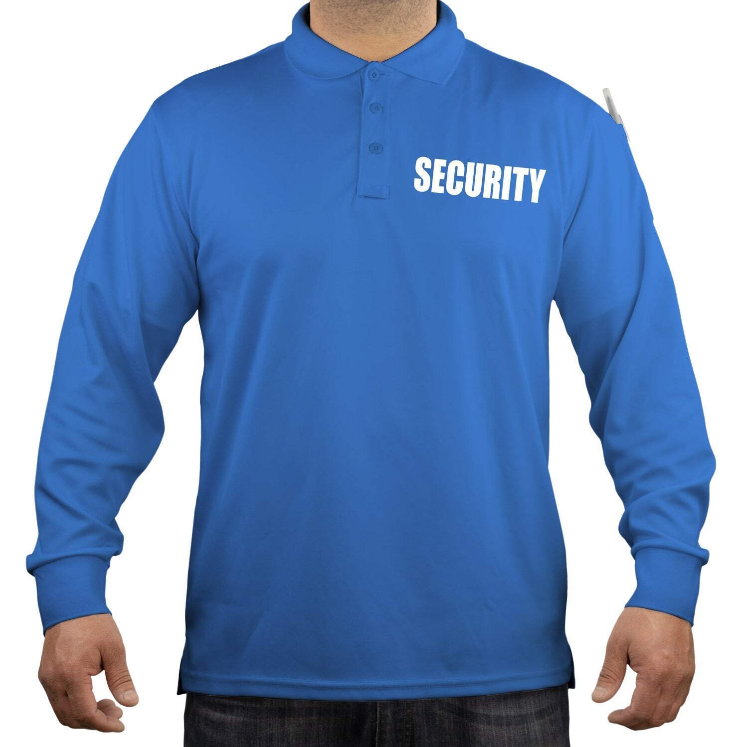 Performance Lightweight Breathable 100% Polyester Security Long Sleeve Polo Shir