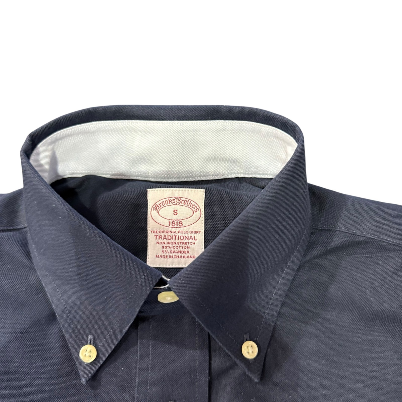 NWT Brooks Brothers Men’s Traditional Stretch Non Iron Solid Oxford Sport Shirt