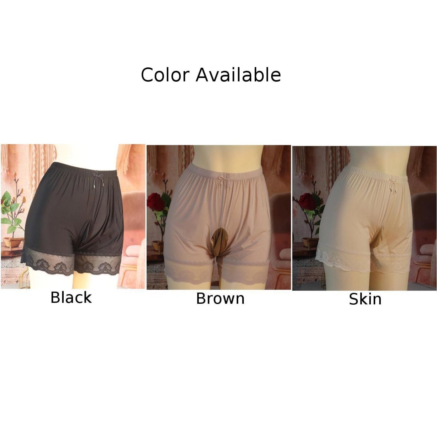 Fashionable and Comfortable Middle Waist Mens Ice Silk Boxer Shorts Underwear