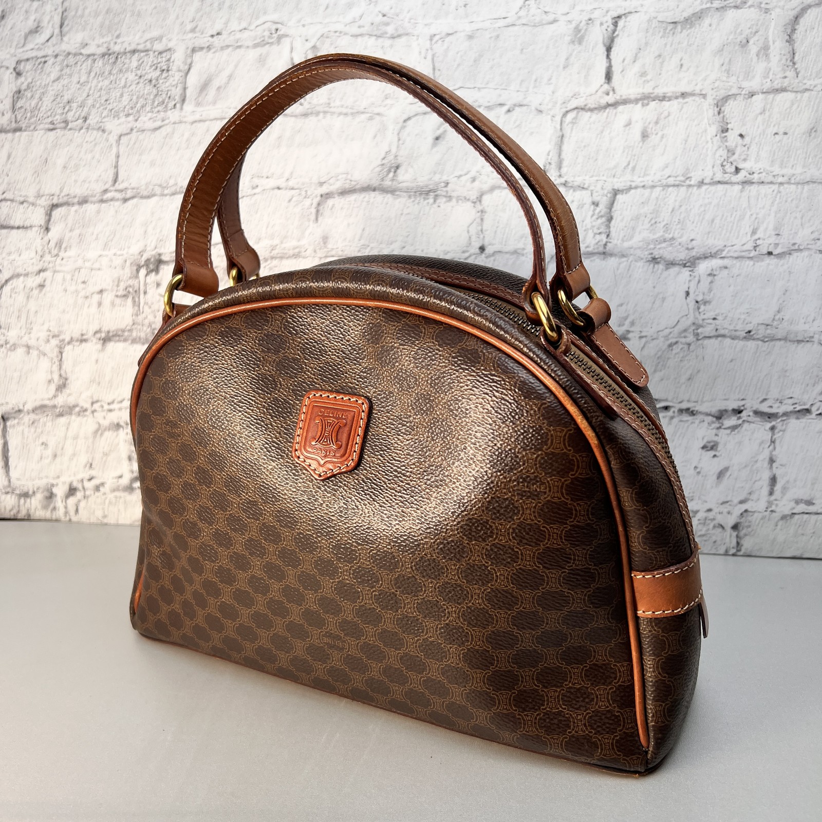 CELINE Handbag Brown A-12635