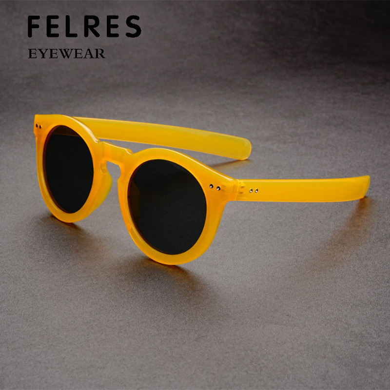 Classic Round Thick Frame Sunglasses For Men Women Outdoor Glasses UV Protection