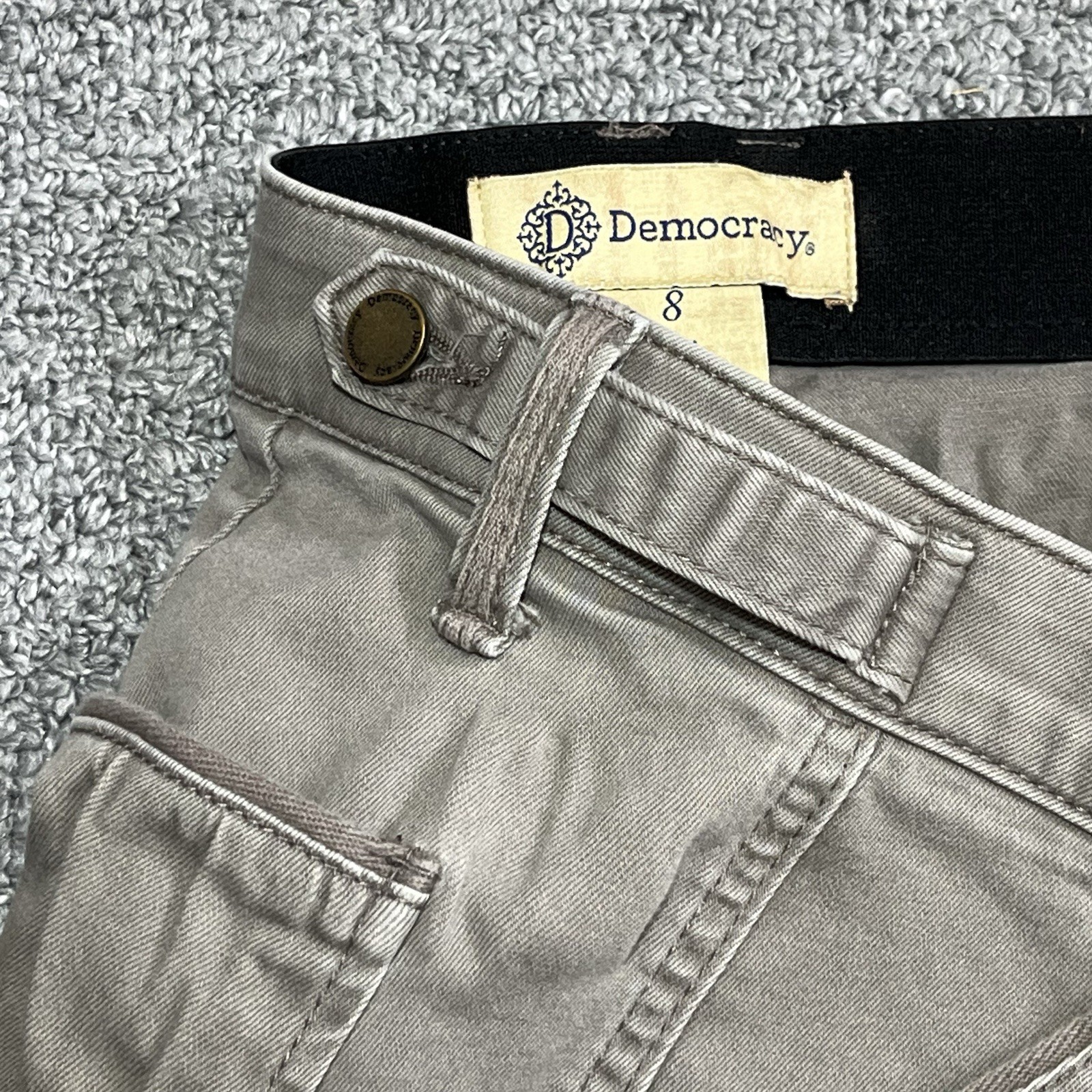 Democracy Ab Technology Jeans Womens Size 8 Gray Skinny Stretch Casual Comfort