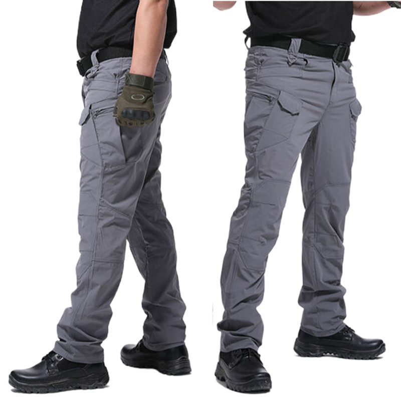 Mens Cargo Pants Tactical Waterproof Work Outdoor Hiking Combat Trousers USA