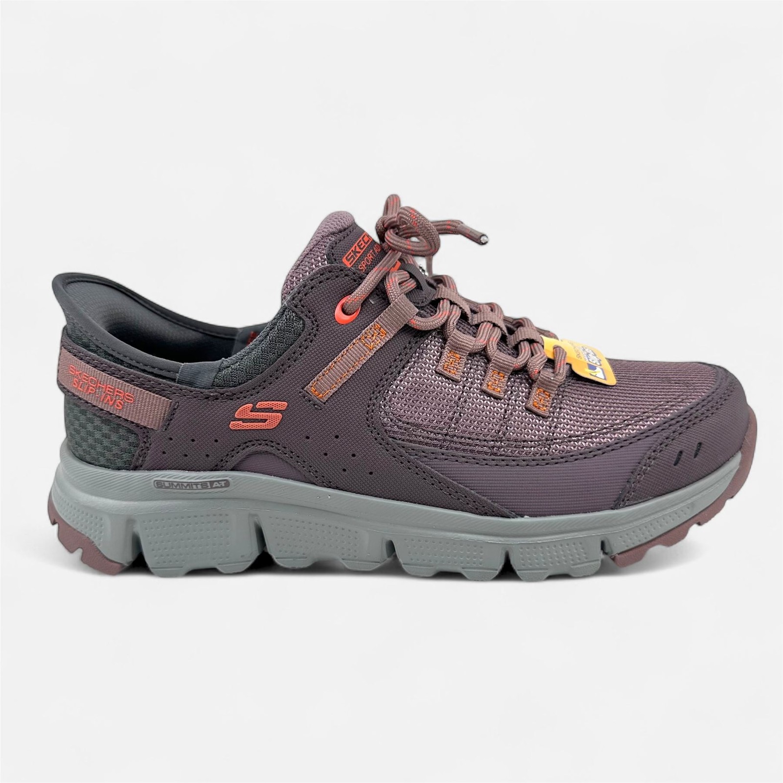 Skechers Summits AT Burgundy Multicolor Womens Athletic Slip Ins Sneaker
