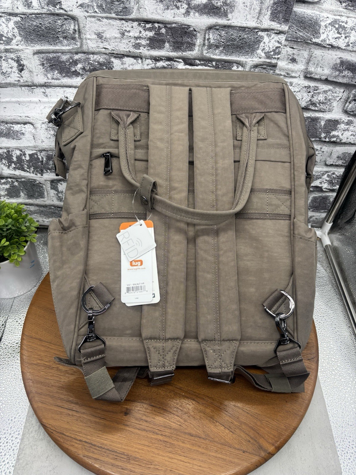 Lug Via 3 In 1 Convertible Bag (Walnut) NWT