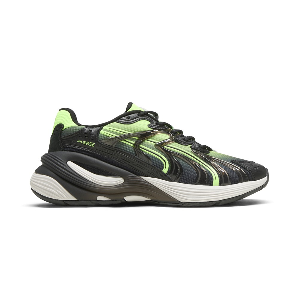 PUMA Inverse Mutant Lace Up Mens Black, Green Sneakers Casual Shoes 40175301