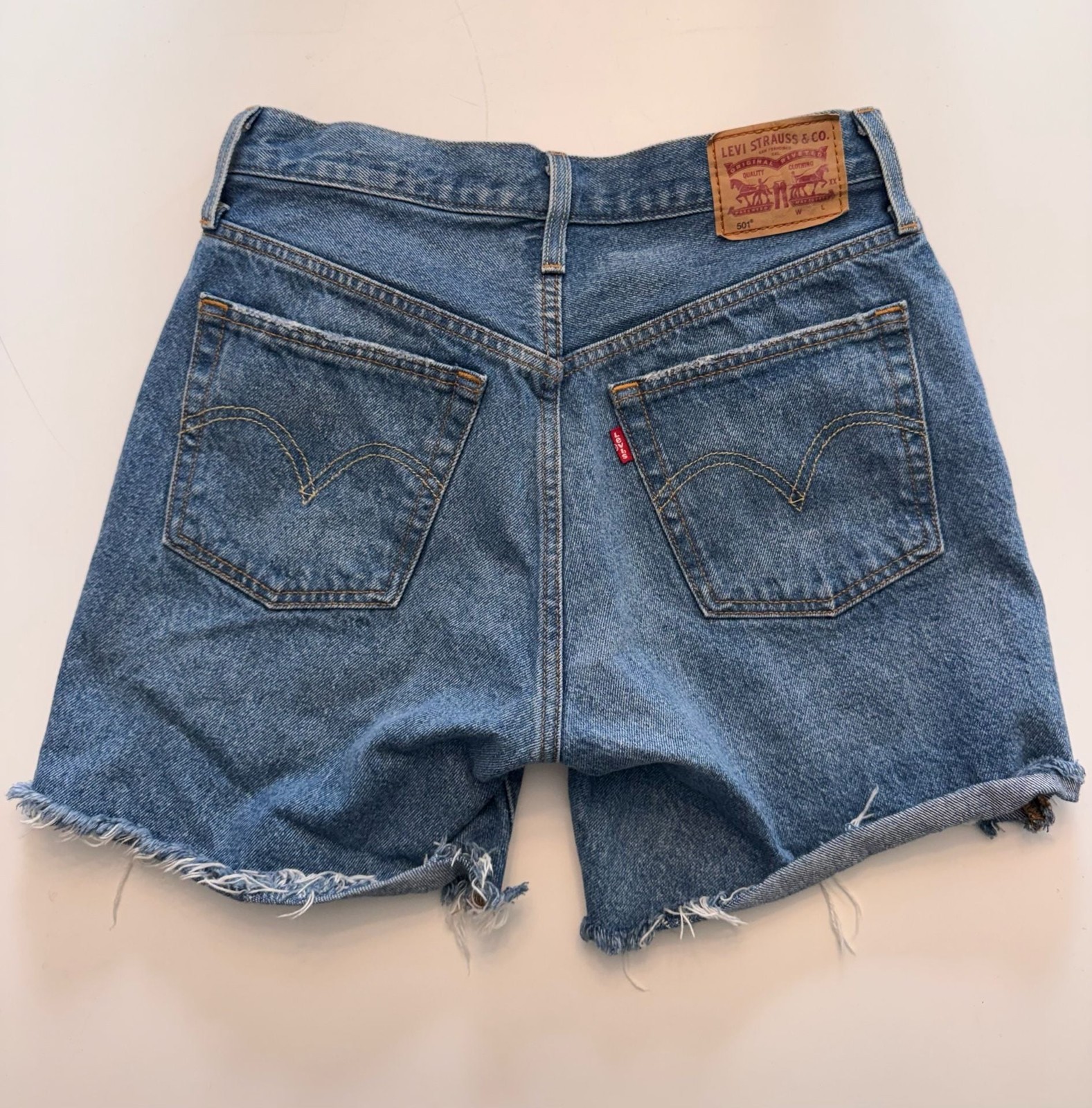 Levi’s 501 Original Distressed Denim Cut Off Shorts