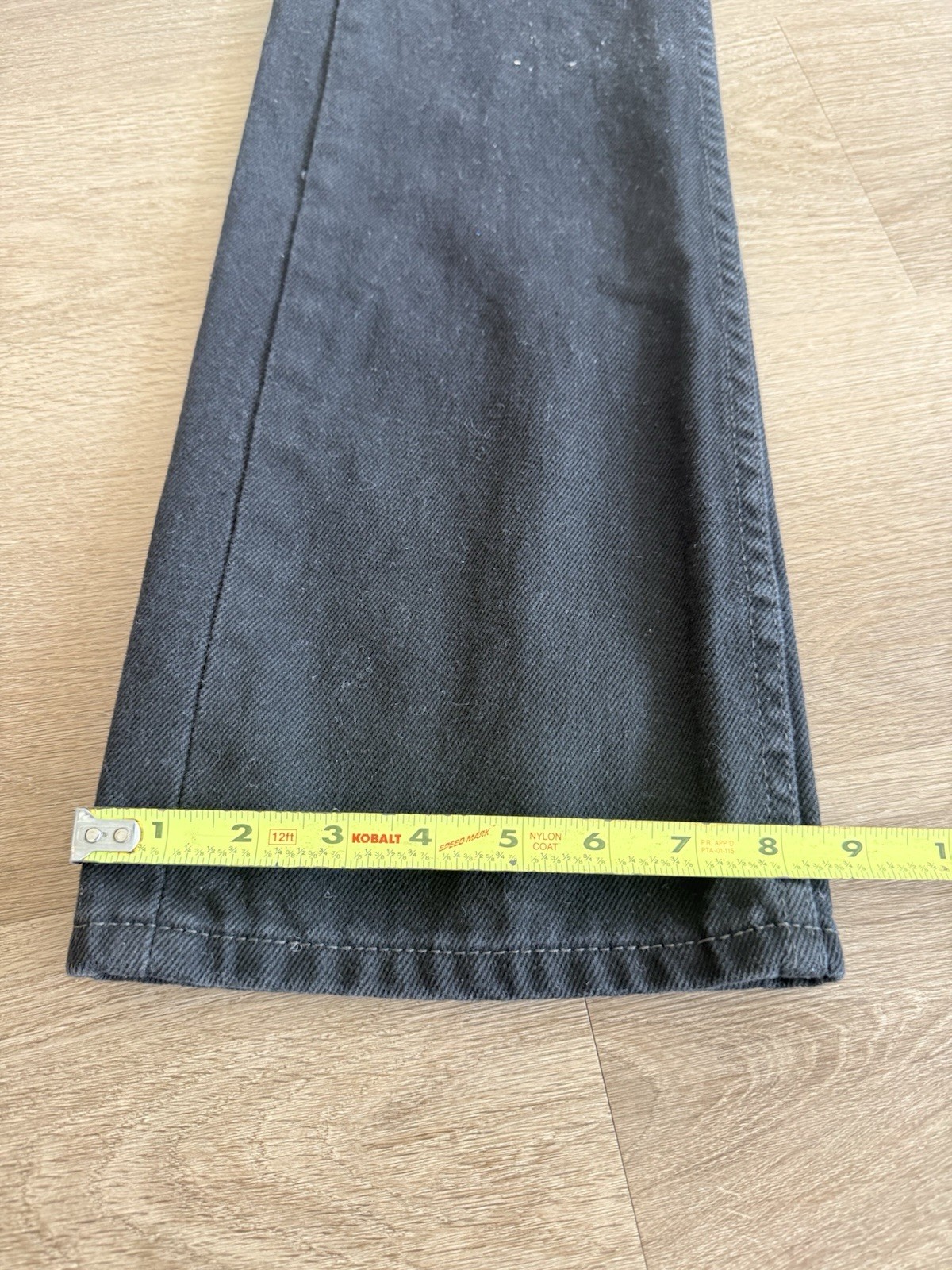 Levi’s 527 Slim Bootcut Jeans Men Size 31×34 Black Denim Pants Low Rise