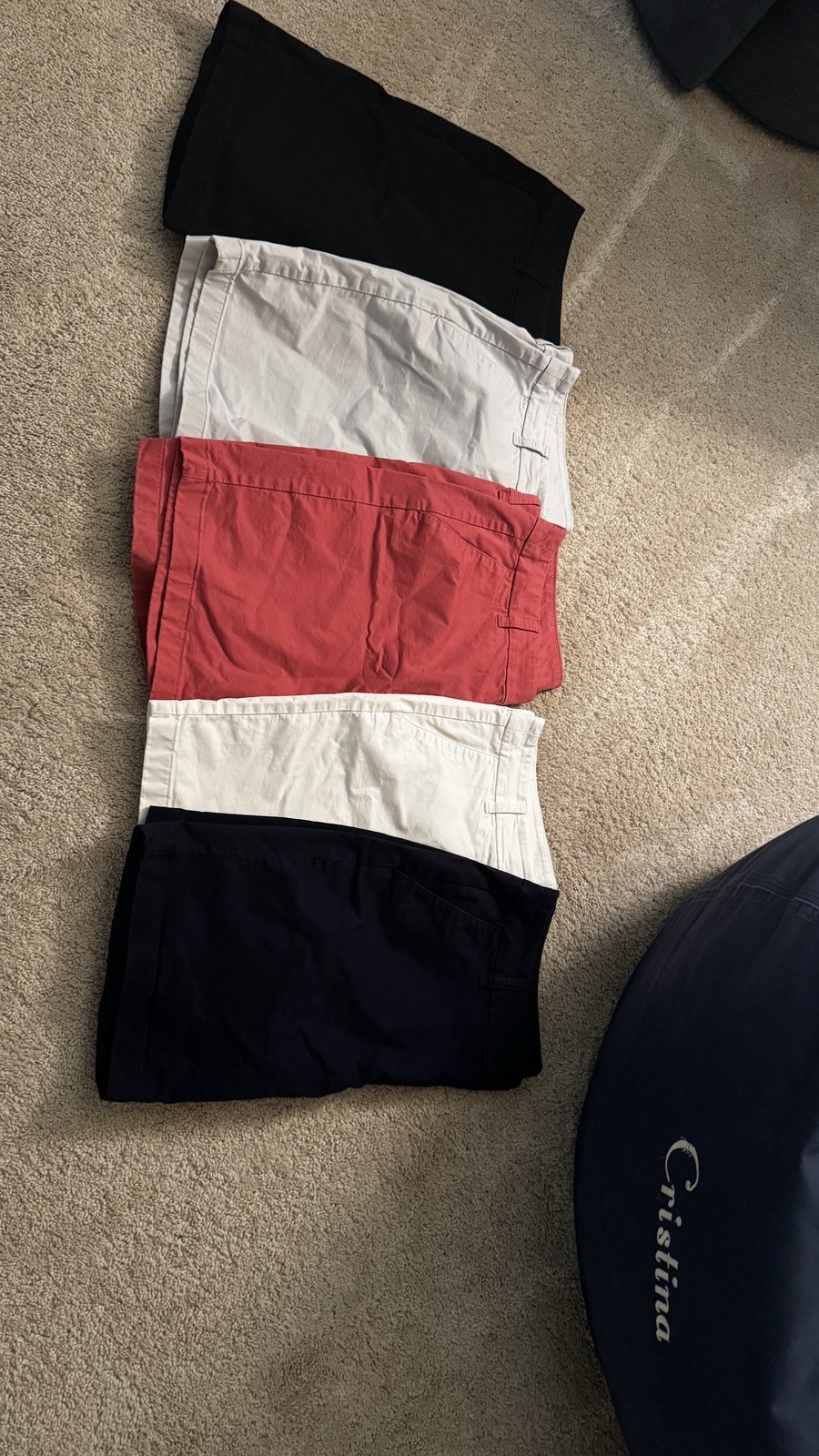 Lot of 5 J.Crew Factory 9” Frankie Bermuda Chino Shorts Sz 14