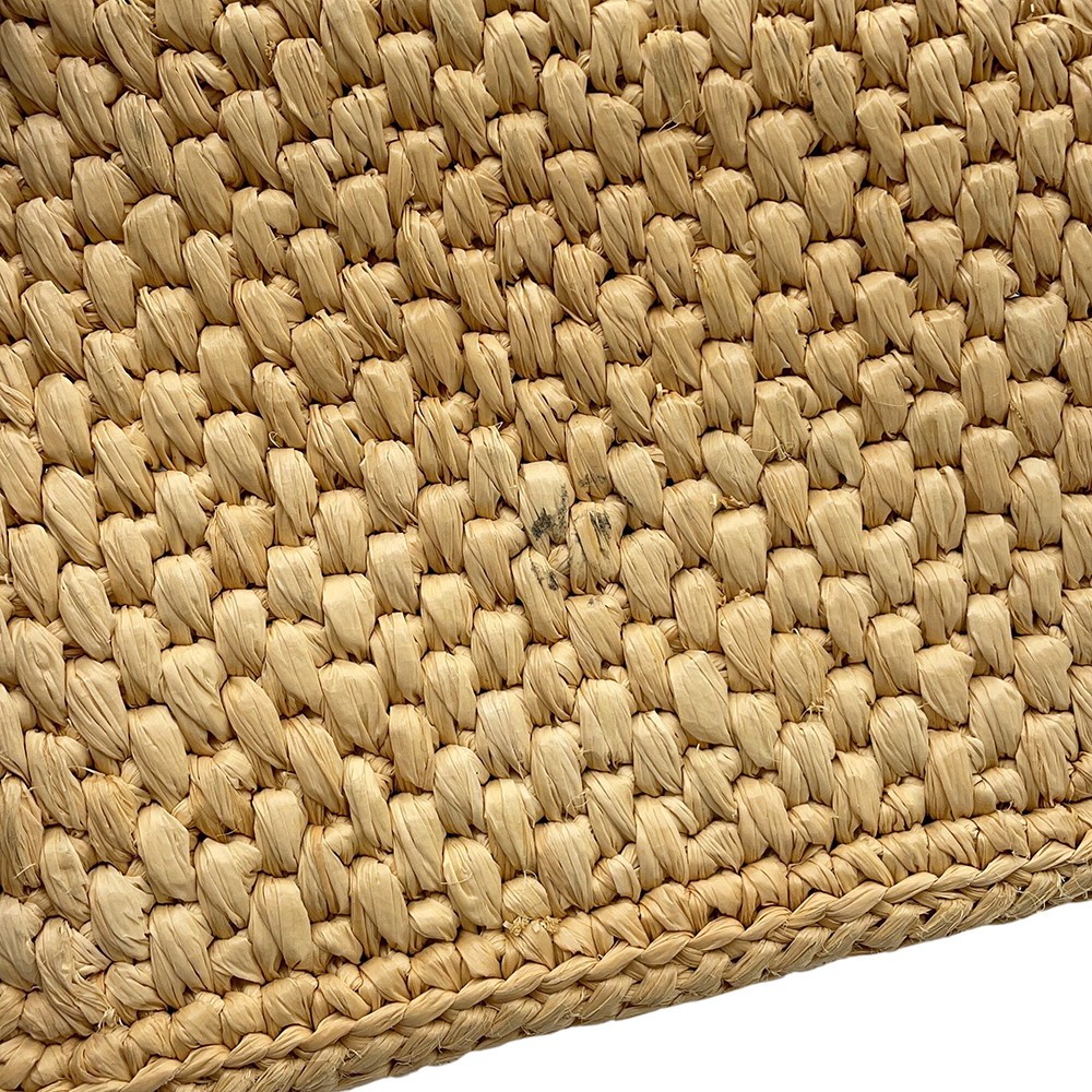 LOEWE Font Tote Small Size Medium Raffia/Leather Beige/Multicolor A685B61X04